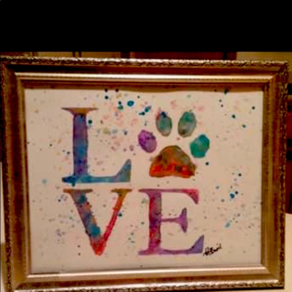 Love Watercolor Painting
